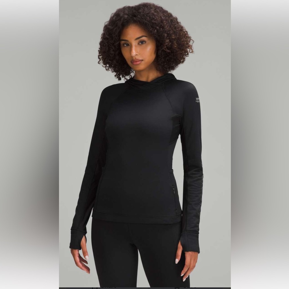 Fleece Reflective Running Hoodie